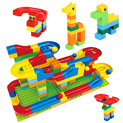 image for pizety 200 PCS Marble Run Building Blocks Construction Toys Set | Puzz