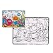 ThinkMax Sea Animals Puzzle and Painting Coloring Jigsaw Puzzle Set (12-Piece)