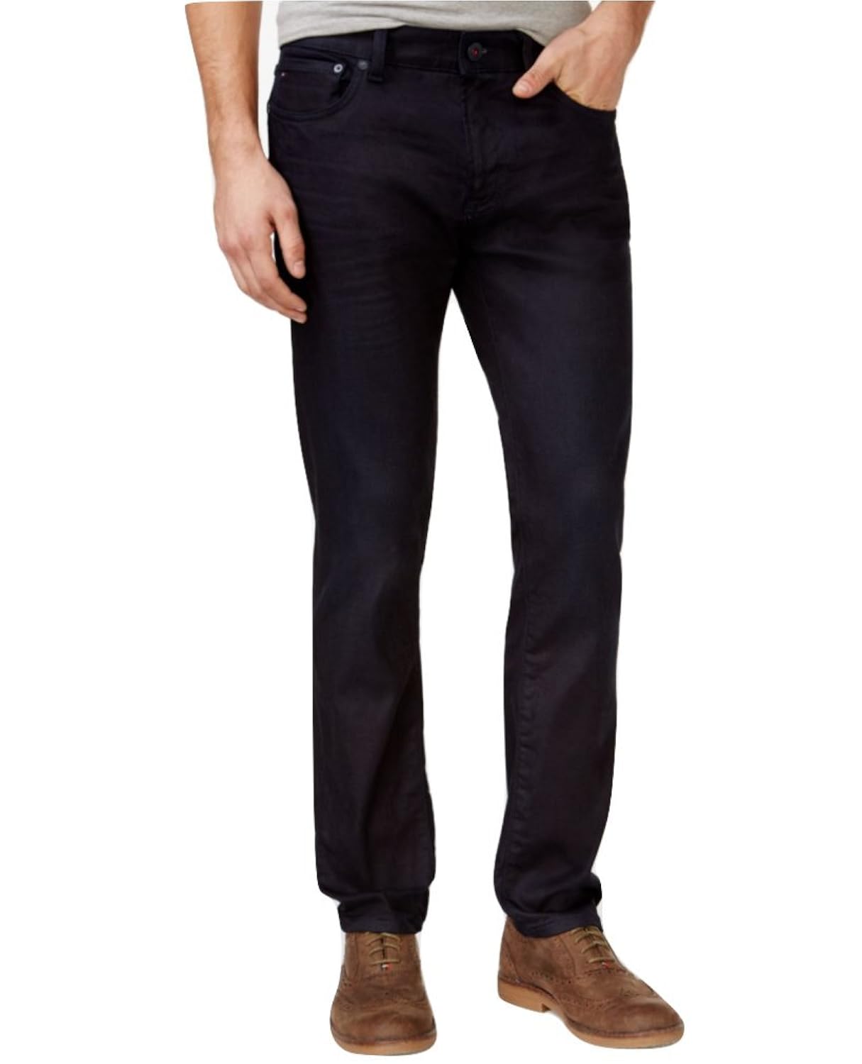 tommy hilfiger coated jeans