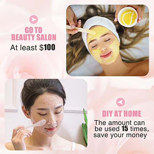 FUHUIM Jelly Face Mask Peeloff, Premium Jelly Masks for Facials, ROSE