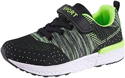 Ukris Kids Casual Walking Lightweight Shoes Breathable Running Shoes Fashion Sneakers for Boys and Girls(EU 33,Green)