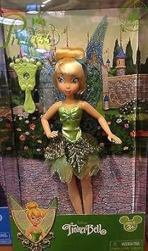 Disney Tinkerbell Fee - Klassische Puppe mit jeweled Haar. Pinsel enthalten