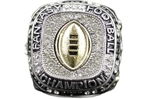 Kuseli 2018 Fantasy Football Championship Ring Trophy Prize for Fans Mens' Souvenir Gift