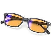 UrbanLens Blue Light Blocking Reading Glasses - For Better Sleep, Reduce Eye Strain for Women + Men, With Wooden Finishes