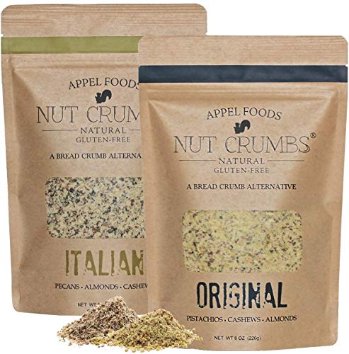 Appel Foods - Nut Crumbs - Bread Crumb Alternative - Gluten Free - Sugar Free - Low Carb - Low Sodium - Raw, Premium Nuts - Italian/Original 2pk - Thumbnail 7
