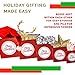 Christmas Nesting Gift Boxes Red and White Box With Glitter & Ribbon For Xmas Gifts and Holiday Party Decor Set of 10 Assorted Sizes of Extra Small, Small, Medium, Large and X-Large
