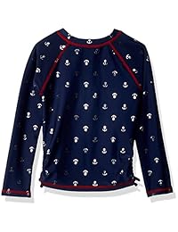 Conjunto de traje de baño Nautica Girls 'Fashion Rashguard con protección solar UPF 50+