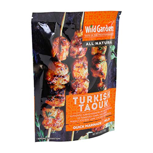 Wild Garden Ready-To-Go Gourmet Turkish Taouk Marinade (6 Pack), 100% All Natural, No Additives, No Preservatives, Bold, Flavorful, Perfect for Grilled Chicken, Shish Tawook, Kabab!