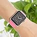 Straper Sport Band For Apple Watch,Soft Silicone Replacement Wristbands For Apple Watch Sport Series 3 Series 2 Series 1 NIKE+ Sports and Edition (Pink 42mm M/L)
