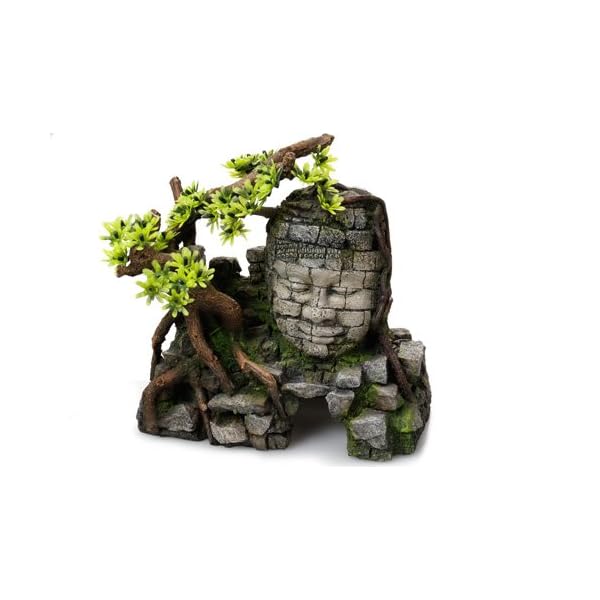 Aqua Della Europet Bernina 234 – 420027 Angkor Wat con Piante Acquario Decorazione. 23 x 14 x 21 cm