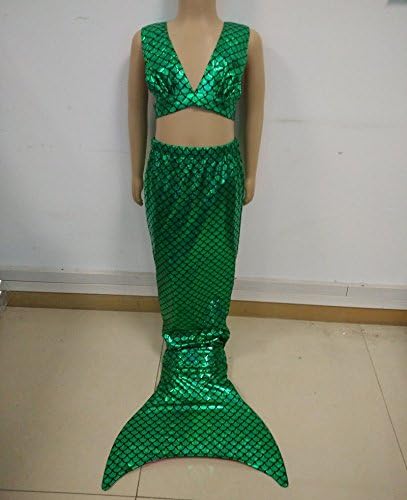 3Pcs Mermaid Tails Swimming Cosplay Costume Kids For Girls Dress Swimsuit