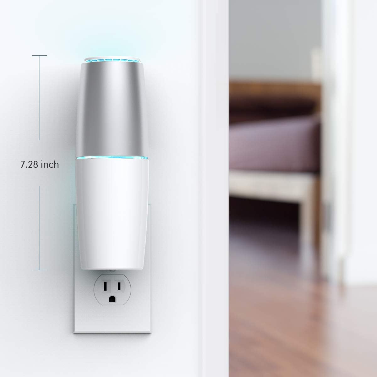 Portable UV Light Sanitizer, Eliminates Germs & Odor with UV-C Light Kill Airborne Viruses for Bedrooms, Kitchen, Bathroom, Pet Area, Nursery: Kitchen & Dining