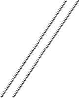 OFFCUP 5mm x 250mm Stainless Steel Round Rods 2pcs