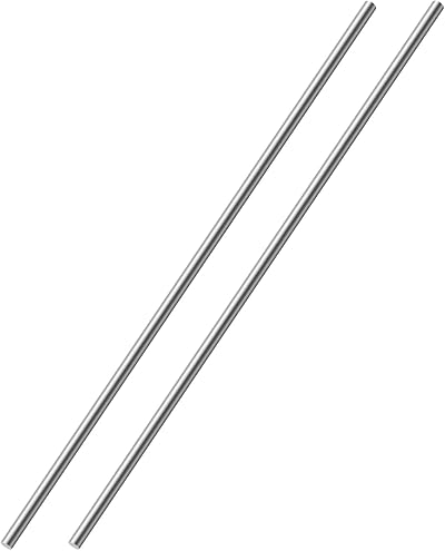 OFFCUP 5mm x 250mm Stainless Steel Round Rods 2pcs