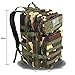 Z ZTDM 40L Outdoor Tactical Molle Backpack 3 Day Assault Pack Military Rucksacks,Bug Out Bag for School Traveling Camping Hiking Trekking,900D Waterproof (Jungle Camouflage)