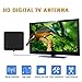 GJT Amplified TV Antenna HDTV Digital Antenna 50 Miles Range Indoor High Reception with Detachable Signal Booster for Free Channel,10ft High Performance Coax Cable with Adapter