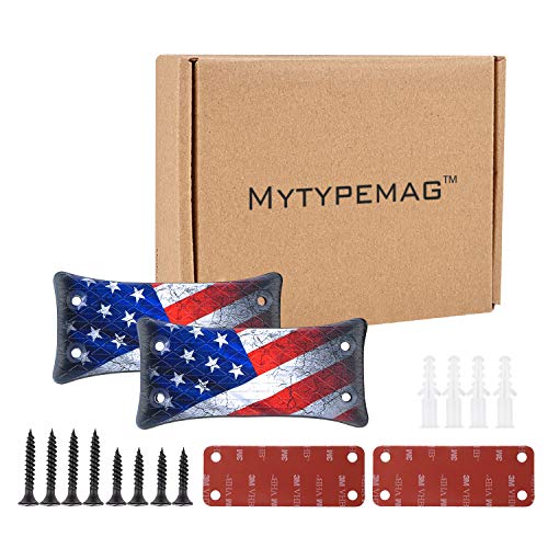 [2-Pack] Gun Magnet Mount, 50 Lbs Rating,Rubber Coated Gun Holder for Pistol, Handgun, Shotgun, Rifles, Revolvers, Safe, Hunting, Firearm Accessories, Using in Car, Truck, Wall, Desk, Vehicle and Home - Thumbnail 6