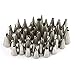 NIKOCAKE 52pcs Cake Decorating Set, Stainless Steel Icing Piping Tips, 2 Flowers Nails, Coupler, Cleaning Brush and Storage Case for Beginners and Professionals, Use For Decoration Cupcakes, Fondants