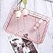 OUNONA Organizer Metal Wire Mesh Basket Rack for Desktop Clothing Storage/Fruit Snacks Tray/Kitchen Tool Holders (Rose Gold)