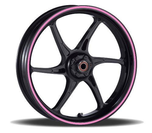 16 to 19 inch Motorcycle, Scooter, Car & Truck Wheel Rim Trim Tape Stripes Pink Size 1 - 1/4inch or 6mm wide