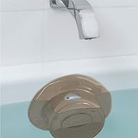 Gorilla Grip Bathtub Overflow Drain Cover, Adds Inches of Water for Deeper Warmer Bath, Suction Cup Seal, Plug Stopper…