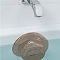 Gorilla Grip Bathtub Overflow Drain Cover, Adds Inches of Water for Deeper Warmer Bath, Suction Cup Seal, Plug Stopper…
