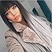 MSSQUEEN Silky Long Straight Wigs for Women Black to Grey Synthetic Wigs With Bangs High Temperature Natural Looking Costume Full Wigs
