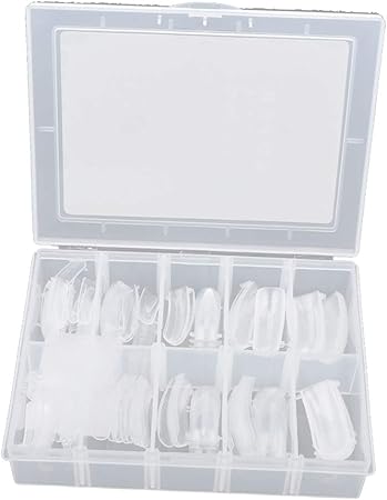Amazon 1枚セット ネイルチップ ネイル練習 初心者 人工爪 つけ爪 付け爪 クリア 全4種類 １ Cuticate アクリルネイル用ツール 通販