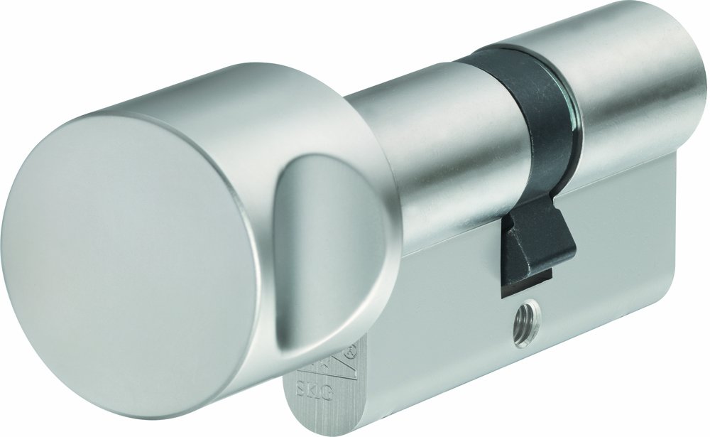ABUS 54436 Nickel Pearl Thumbturn Cylinder Lock
