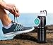 Bicycle Bottle Black 600ml - Creative Outdoor Drinking Portable Squeez Sports Water Bottle - by Utopia Home