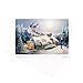 Hallmark Thomas Kinkade Christmas Boxed Cards, Santa (16 Cards and 17 Envelopes)