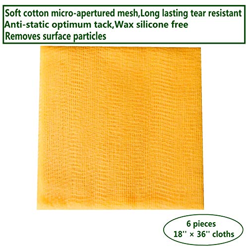 6 Pieces Tack Cloth 36 in x 18 in Tack Cloth Woodworking Painters Rags