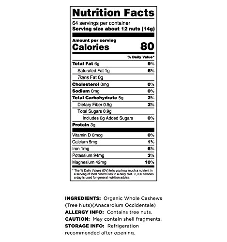 Terrasoul Superfoods Organic Raw Whole Cashews, 32 oz./2lb - Image 5