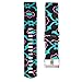 RedTaro Replacement Elastomer Wristband for Fitbit Charge 2, Small (5.9-8.6)-Inches, 291 - Celebration, Splanish-ink and Green Streak
