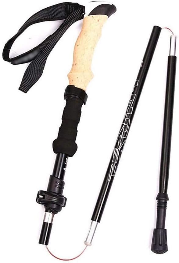 BZLLW Trekking Poles, ThreeSection Telescopic Folding