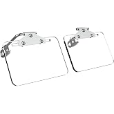Neeki 4x6" 2pcs Bench Grinder Replacement Eye Shield with Hardware Assembly | Thickness 0.22 ", Small Grinder or Small Bench Grinder Protective Cover, HD, Lightweight and Durable,Good Impact Resistance