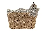 Yilongsheng Women's Dog Shaped Evening Clutch Purses with Shiny Basket Diamonds(Gold)