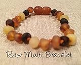 Baltic Amber Teething Bracelet Raw Multi or Babies 5.5