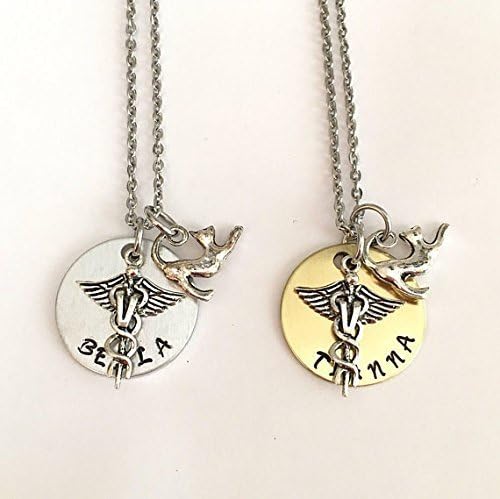 Veterinarian assistant necklace - VET technician - personalized - handstamped