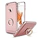 iphone 6 Case,iphone 6s Case,Lavince 3 in 1 Combo Ultra Thin Hard Luxury Case Cover with 360 Degree Ring Kickstand for iphone 6/6S 4.7inch(Rose Gold)