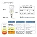 LIGHTSTORY B10 E12 Base 2700K Non-dimmable LED Candelabra Bulb, 1.8W=25W (6 PACK)