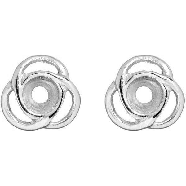 2 In 1 Removable Jackets Simple Danity Pave CZ Stud Center with Petal Flower Jacket Rose Stud Earrings For Women Teen Black Plated .925 Sterling Silver
