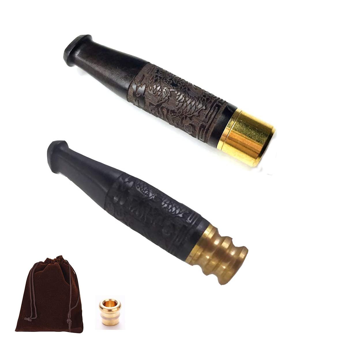 Thitex 2 Pcs Handmade Ciggarette Holder Removable Easy Cleaning Holders for fits Regular or Slim Size,Great for Roll -ups (Regular, Slim) roll up Cigarettes