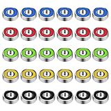 30 Pieces 608 Hybrid Ball Bearings for Tri-spinner Fidget Spinner Toy, Double Shielded by EAONE