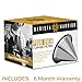 Barista Warrior Compatible for Chemex & Hario V60 Pour Over Coffee Filters - Reusable Stainless Steel - Best Coffee Maker and Bar Accessories (Silver)