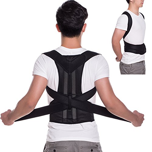 KIWI RATA Magnetic Posture Corrector Back Braces Shoulder Waist Lumbar Support Belt Humpback Prevent Body Straighten Slouch Compression Pain Relief