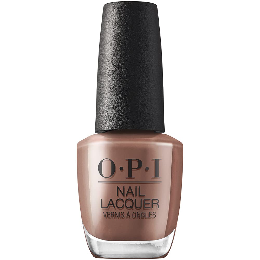 OPI Nail Lacquer Espresso Your Inner Self | Opaque Dark Brown Crème Chip Resistant Nail Polish | Downtown LA Collection