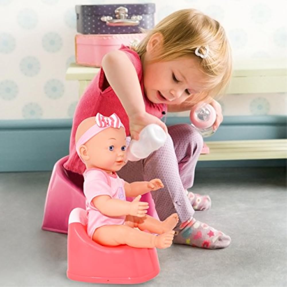 Drink Wet Baby Doll, Training Potty, 2 Bottles, Diaper, Bib Toys