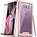 Zizo ION Series Compatible with Samsung Galaxy Note 9 Case Military Grade Drop Tested with Tempered Glass Screen Protector Rose Gold Clear
