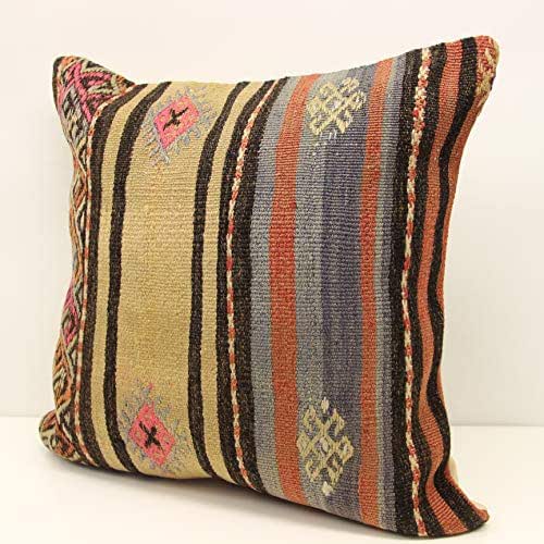 Throw Pillow cover 20x20 inch (50x50 cm) Retro Pillow Living Room Kilim pillow cover